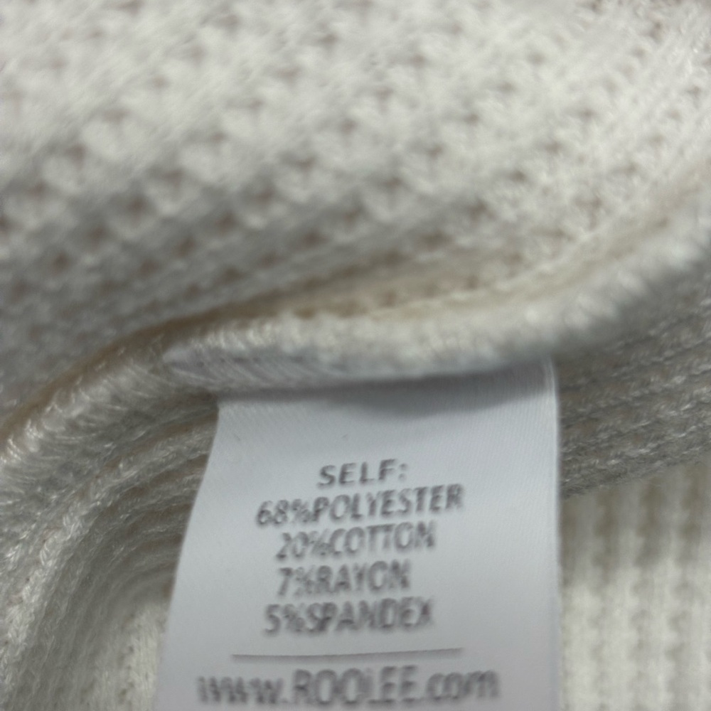 Roolee Elegant Cream Long Sleeve Dress - Picture 6 of 8
